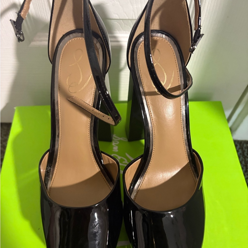 Sam Edelman Kori Black Patent Platform Heels - Picture 4 of 6